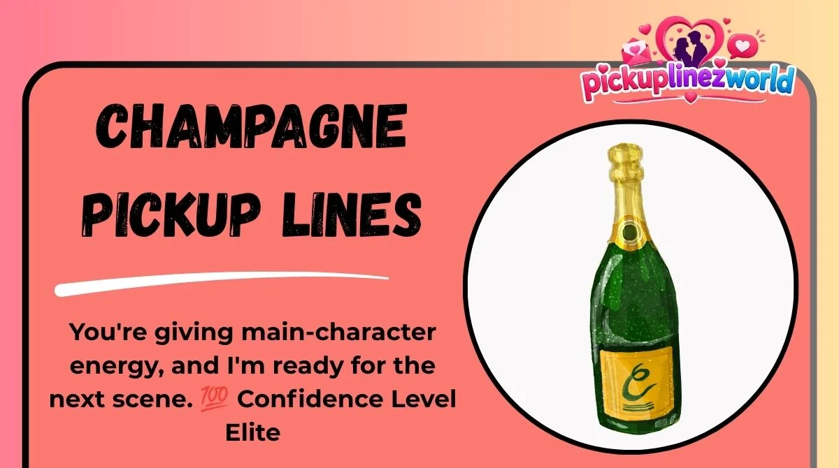 Champagne Pickup Lines