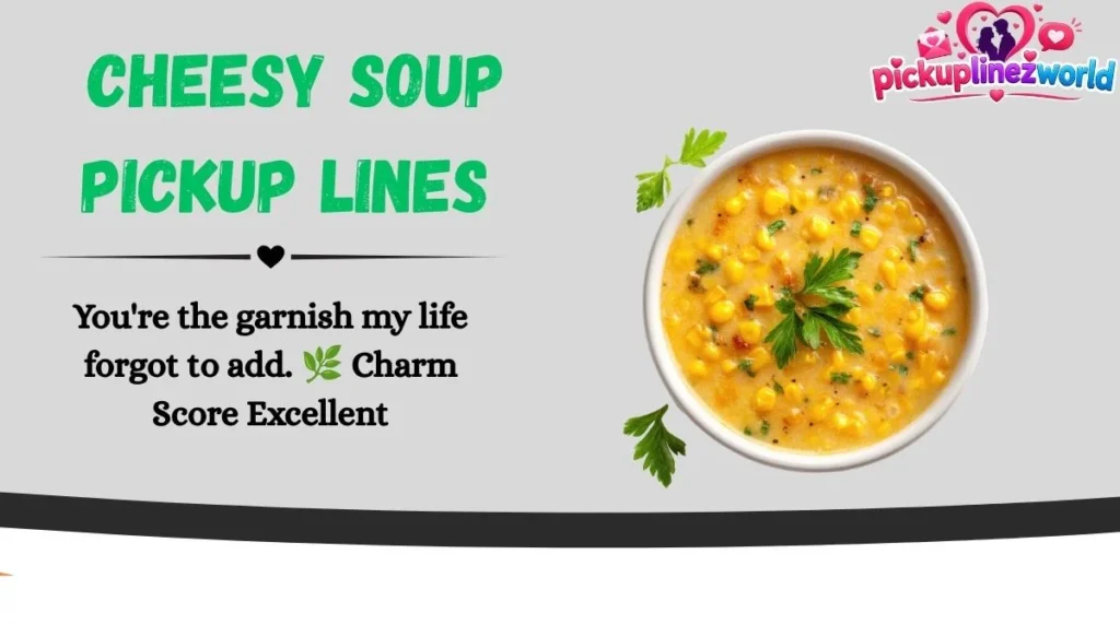 Cheesy Soup Pickup Lines