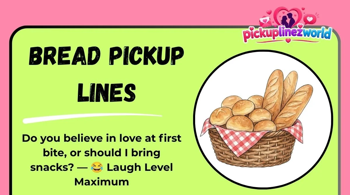 Bread Pickup Lines