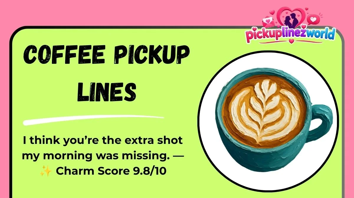 Coffee Pickup Lines